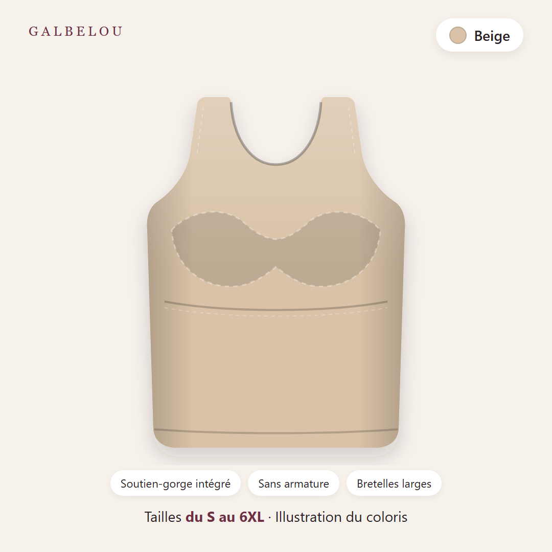 Débardeur Galbelou coloris Beige
