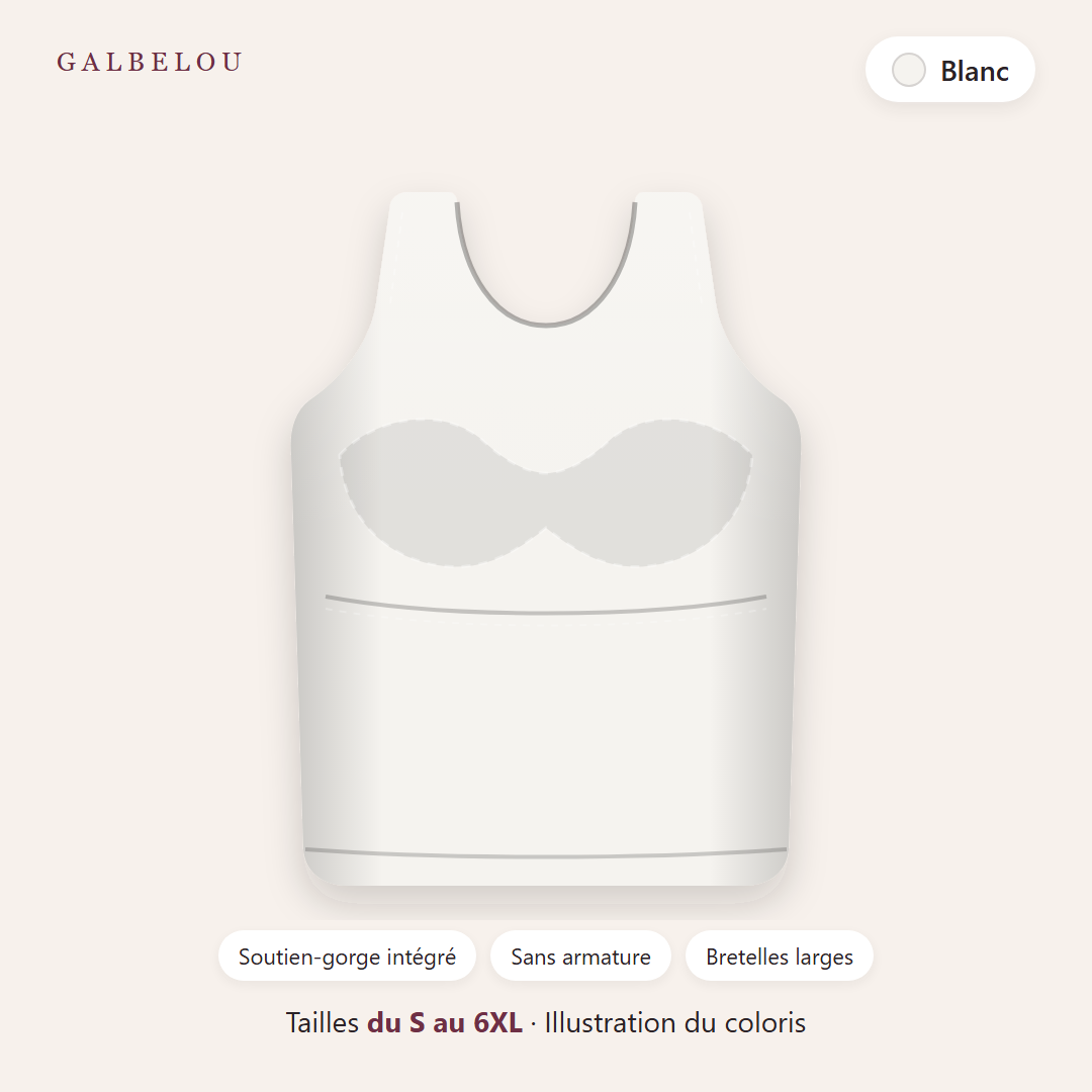 Débardeur Galbelou coloris Blanc