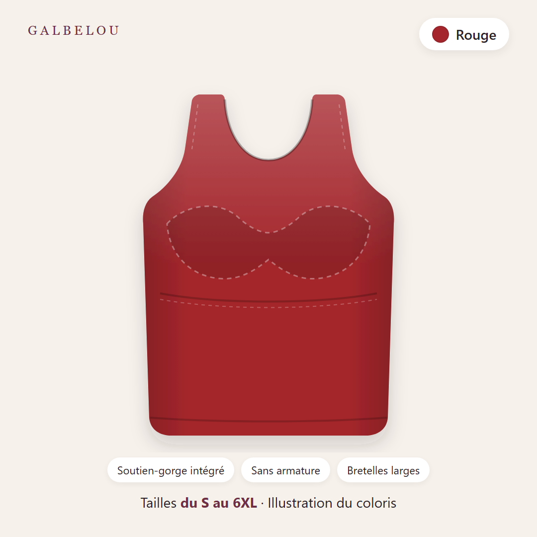 Débardeur Galbelou coloris Rouge